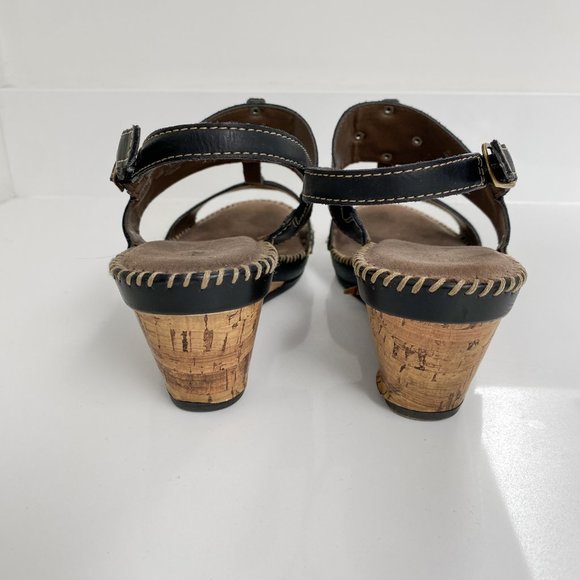 Soul by Naturalizer - Black Leather Adjustable Strap Sandals - Picture 3 of 8